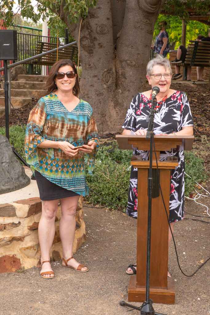 Colin Thiele 100th - Debbie Hibbert & Margaret Doecke - Photo by Robyn Bradbrook