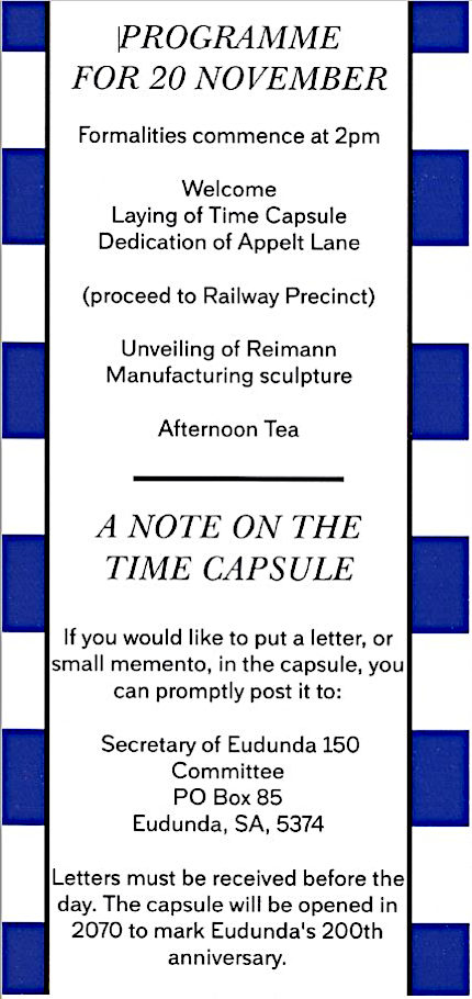 Time Capsule Burial - Back - 20th Nov 2022